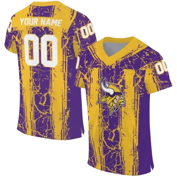 customized minnesota vikings rugged stripes purple jersey best selling
