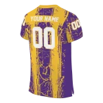 customized minnesota vikings rugged stripes purple jersey best selling
