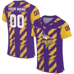 customized minnesota vikings stripe block purple jersey best selling