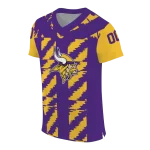 customized minnesota vikings stripe block purple jersey best selling