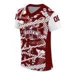 customized mississippi state bulldogs camo shatter maroon jersey best selling