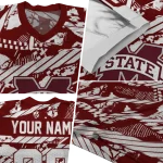 customized mississippi state bulldogs camo shatter maroon jersey best selling