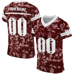 customized mississippi state bulldogs camouflage abstract maroon jersey best selling