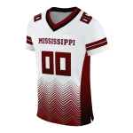 customized mississippi state bulldogs halftone sweep white black jersey best selling