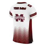 customized mississippi state bulldogs halftone sweep white black jersey best selling