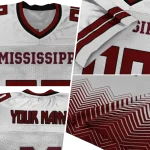 customized mississippi state bulldogs halftone sweep white black jersey best selling