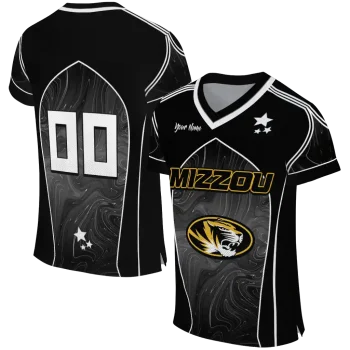 customized missouri tigers halftone slant black jersey best selling
