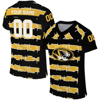 customized missouri tigers layered grids black jersey best selling