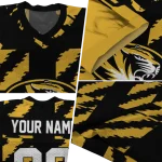 customized missouri tigers stripe block black jersey best selling