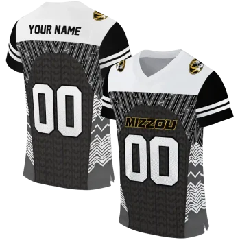 customized missouri tigers tire arrows black white jersey best selling