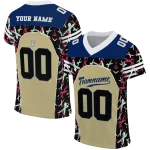 customized navy midshipmen brushstroke xs gold black jersey best selling