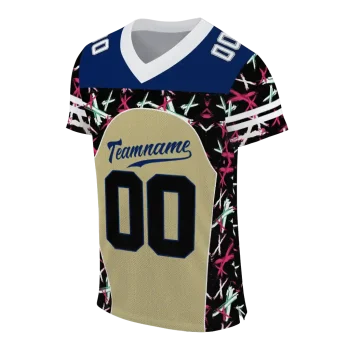 customized navy midshipmen brushstroke xs gold black jersey fashion forward