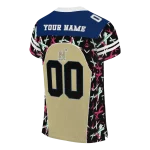 customized navy midshipmen brushstroke xs gold black jersey best selling