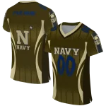 customized navy midshipmen dynamic dots gold jersey best selling