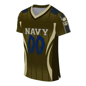 customized navy midshipmen dynamic dots gold jersey fashion forward