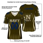 customized navy midshipmen dynamic dots gold jersey best selling