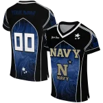 customized navy midshipmen halftone slant blue black jersey best selling