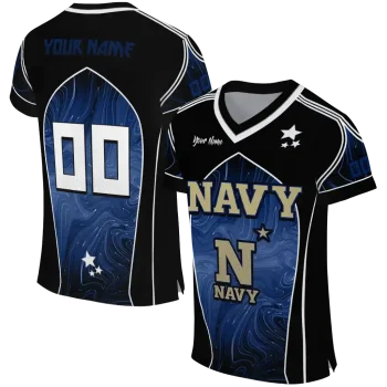 customized navy midshipmen halftone slant blue black jersey best selling