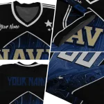 customized navy midshipmen halftone slant blue black jersey best selling