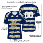 customized navy midshipmen layered grids blue jersey best selling