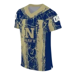 customized navy midshipmen rugged stripes blue jersey best selling