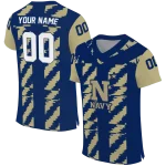 customized navy midshipmen stripe block blue jersey best selling