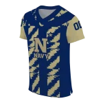 customized navy midshipmen stripe block blue jersey best selling