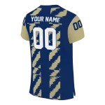 customized navy midshipmen stripe block blue jersey best selling