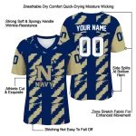 customized navy midshipmen stripe block blue jersey best selling