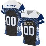 customized navy midshipmen tire arrows blue black white jersey best selling