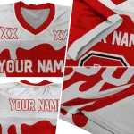 customized nc state wolfpack dripping flames red white jersey best selling