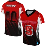 customized nc state wolfpack halftone flow red black jersey best selling