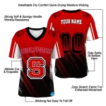 customized nc state wolfpack halftone flow red black jersey best selling