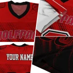 customized nc state wolfpack halftone flow red black jersey best selling