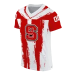 customized nc state wolfpack striped texture red jersey best selling