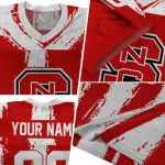 customized nc state wolfpack striped texture red jersey best selling