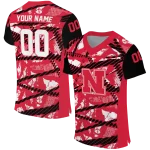 customized nebraska cornhuskers camo shatter red jersey best selling