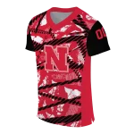customized nebraska cornhuskers camo shatter red jersey best selling
