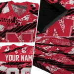 customized nebraska cornhuskers camo shatter red jersey best selling