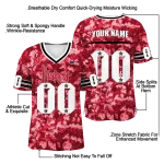 customized nebraska cornhuskers camouflage abstract red jersey best selling