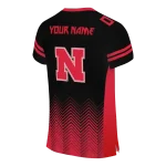 customized nebraska cornhuskers halftone sweep black jersey best selling