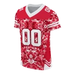 customized nebraska cornhuskers mirrored pattern red jersey best selling