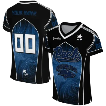 customized nevada wolf pack halftone slant blue black jersey best selling