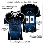 customized nevada wolf pack halftone slant blue black jersey best selling