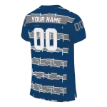 customized nevada wolf pack layered grids blue jersey best selling