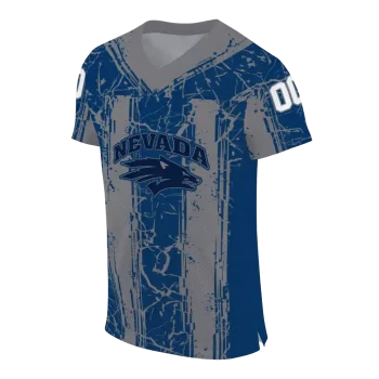 customized nevada wolf pack rugged stripes blue jersey fashion forward