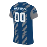 customized nevada wolf pack stripe block blue jersey best selling