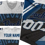 customized nevada wolf pack tire arrows blue black white jersey best selling