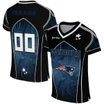 customized new england patriots halftone slant blue black jersey best selling
