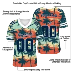 customized new england patriots horizon palm sunset jersey best selling